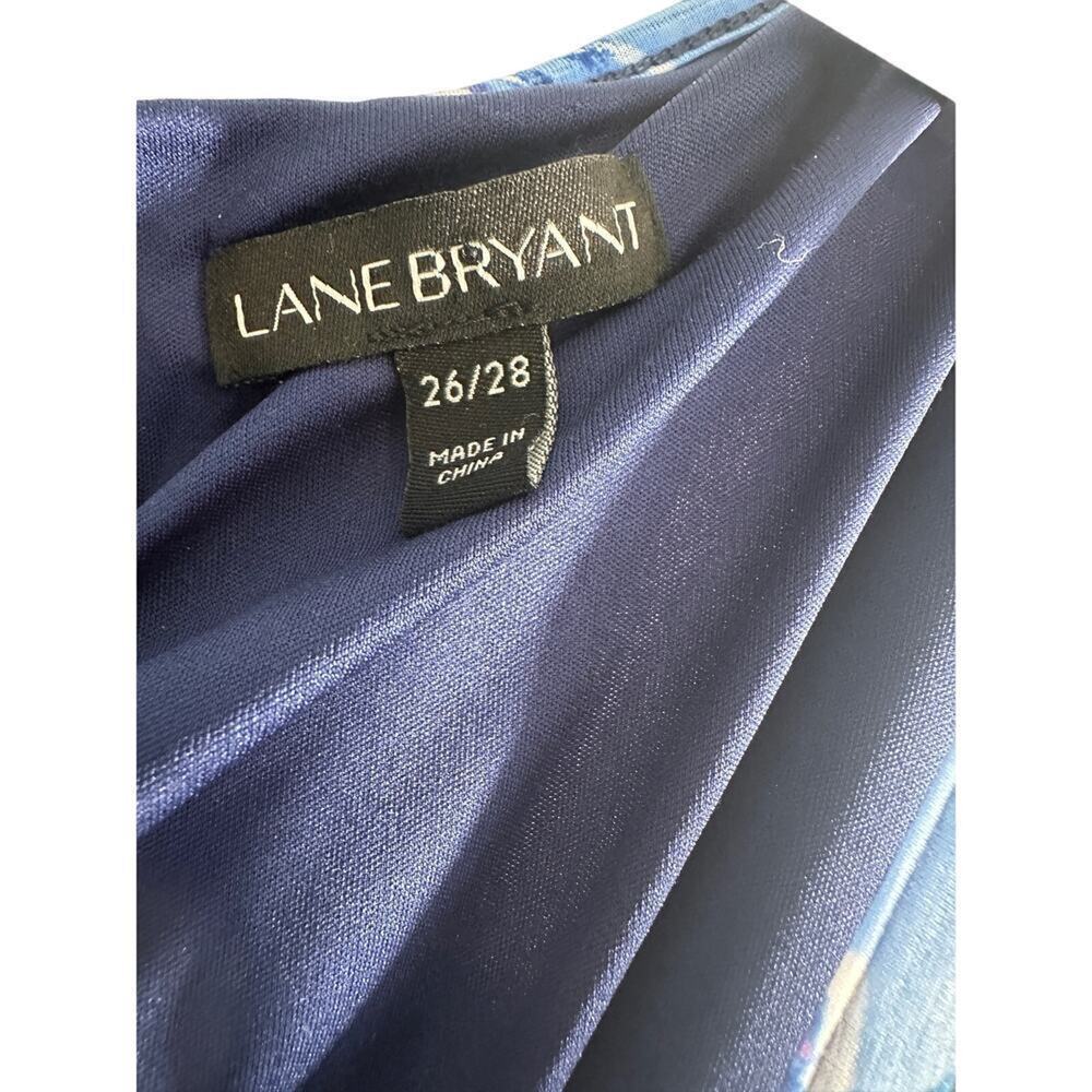 Lane Bryant Blue Floral Layered Chiffon Tank - Size 26/28 - Picture 10 of 10